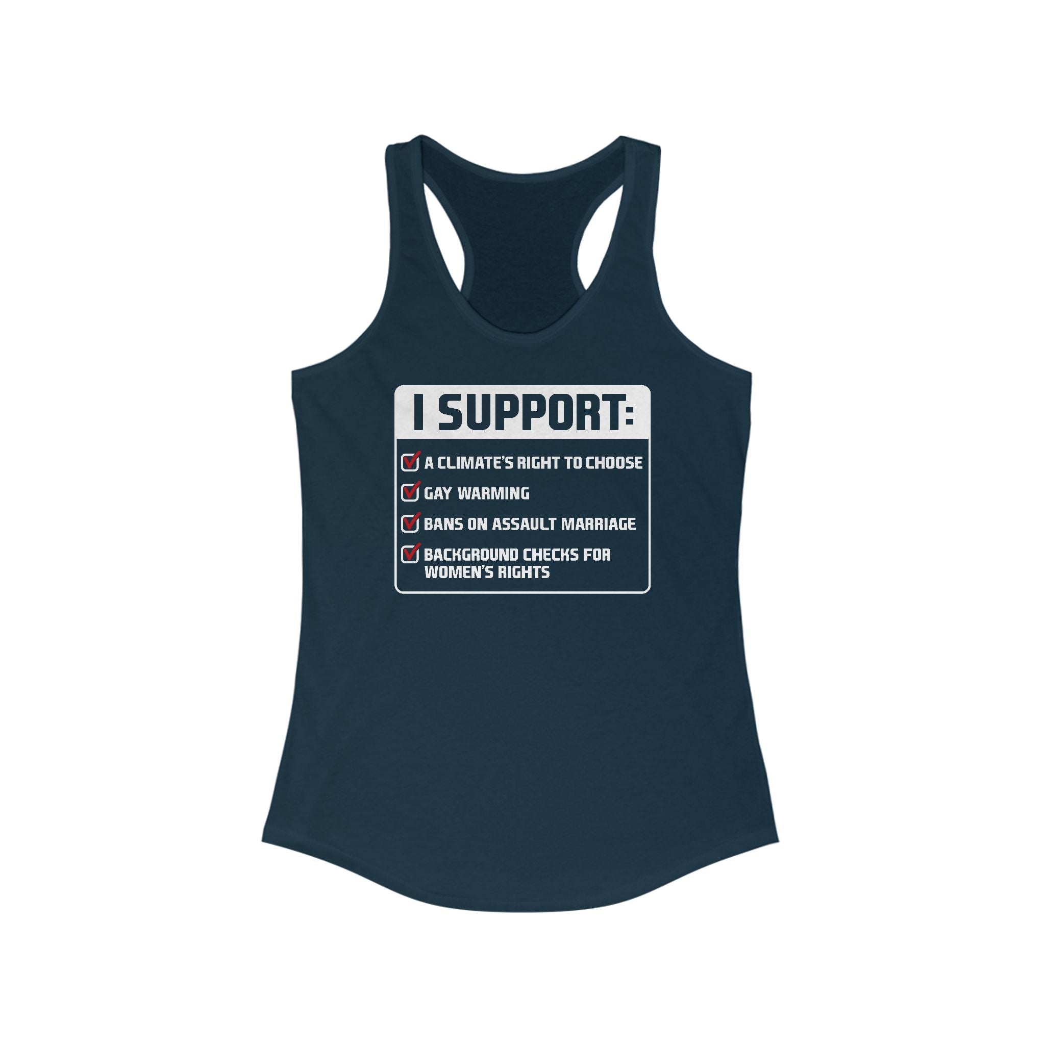 I Support A Climate's Right To Choose - Women’s Racerback Tank