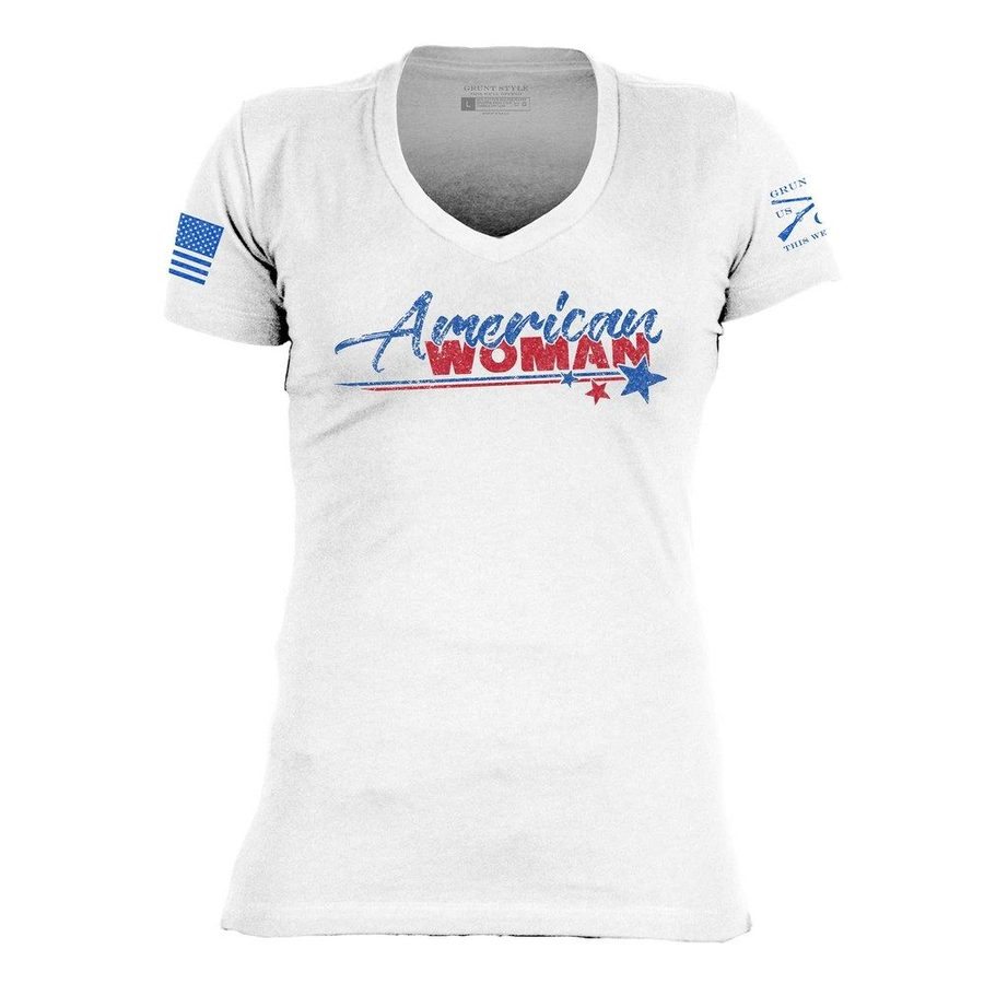 CFP Women's American Woman V-Neck - White