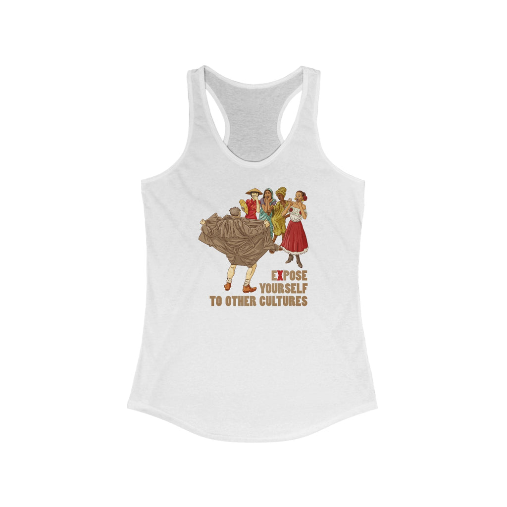 Expose Yourself To Other Cultures - Women's Racerback Tank