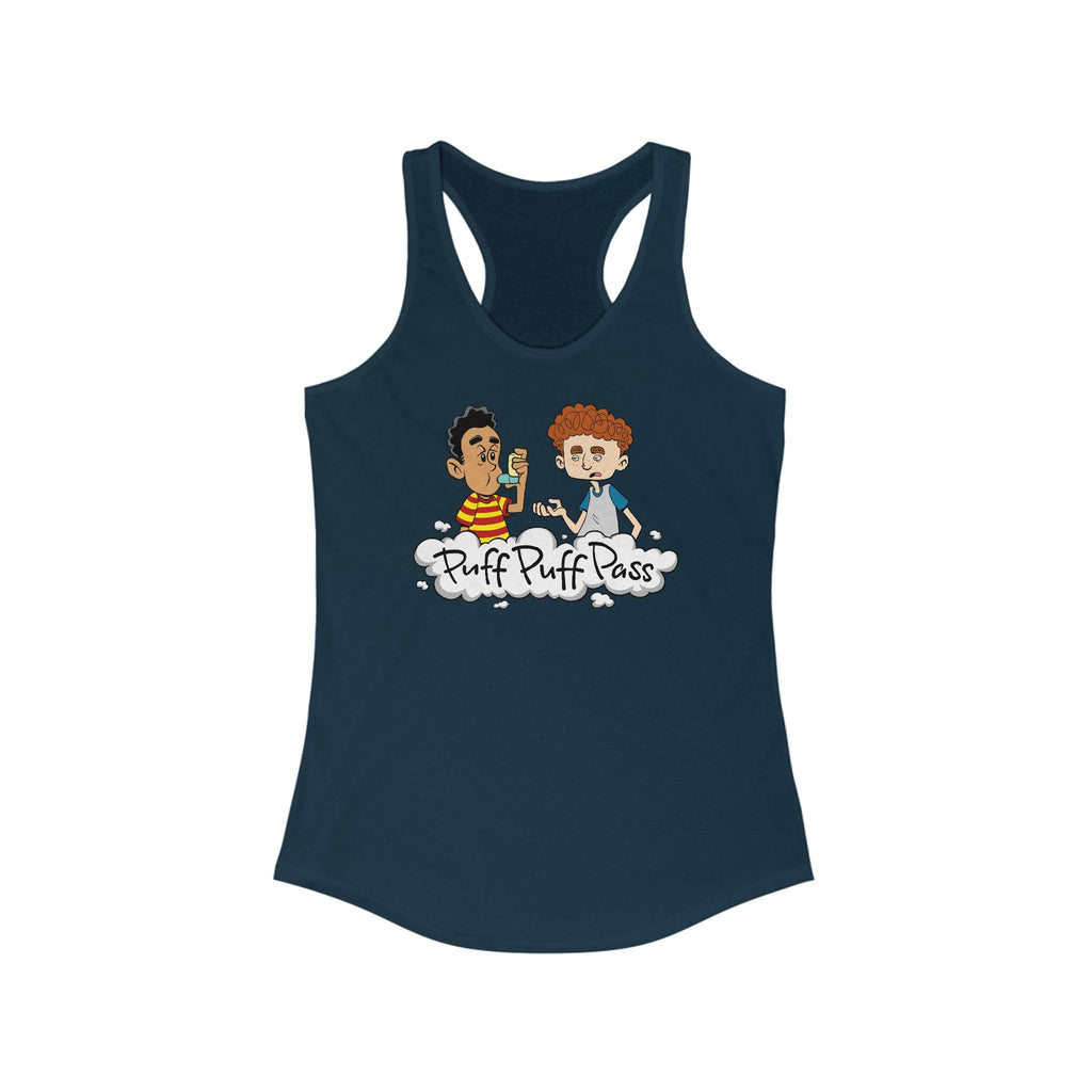 Puff Puff Pass (Inhaler) - Women’s Racerback Tank