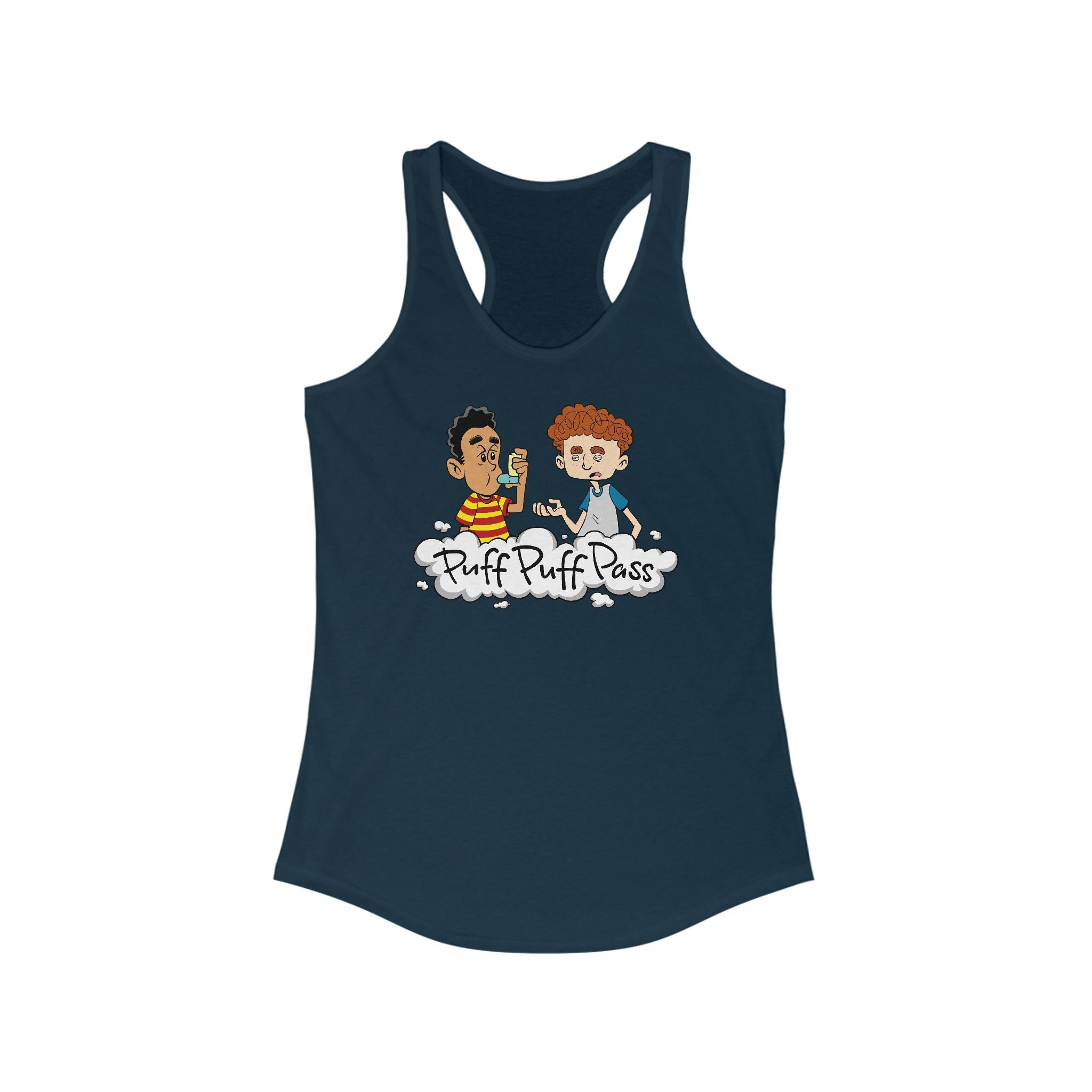 Puff Puff Pass (Inhaler) - Women’s Racerback Tank