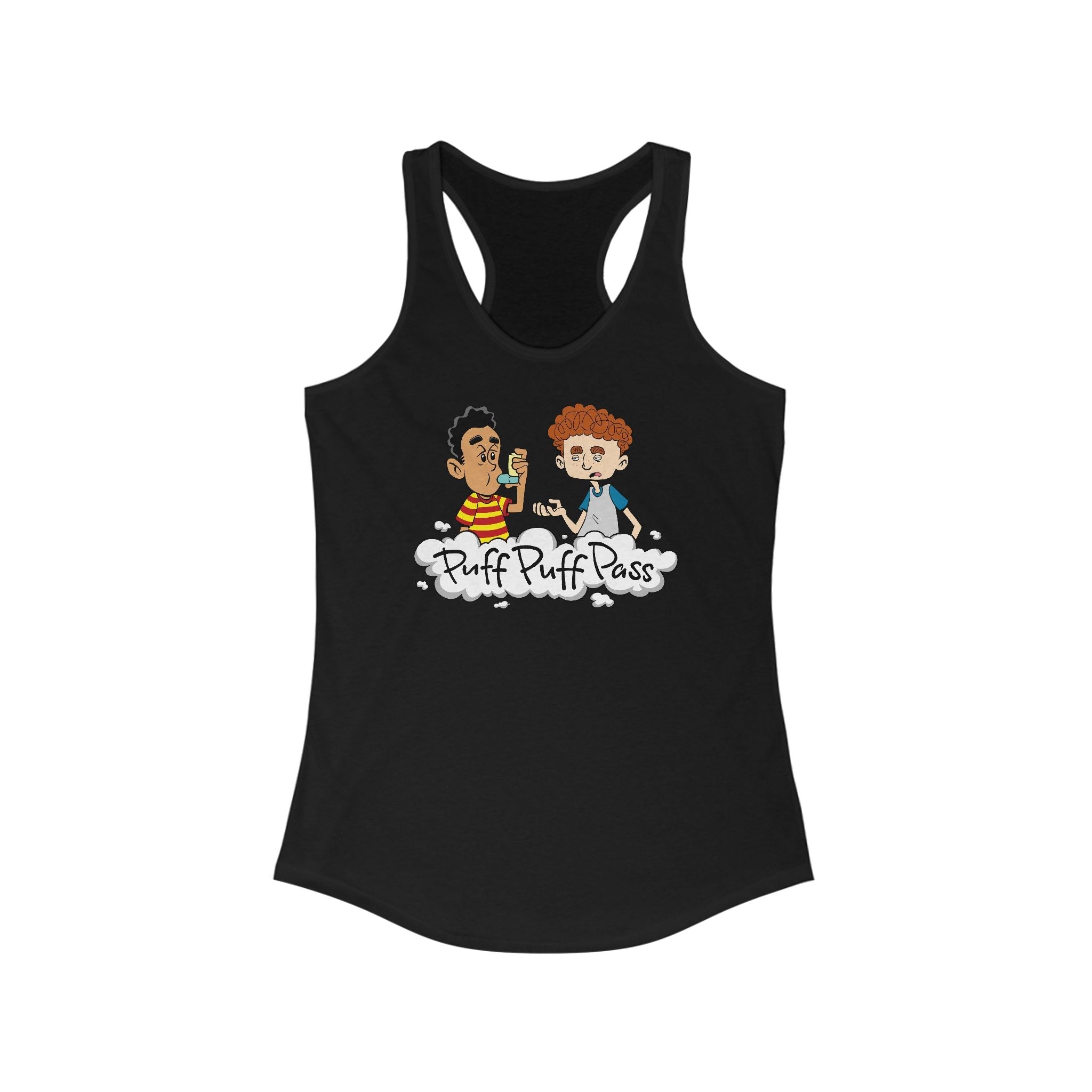 Puff Puff Pass (Inhaler) - Women’s Racerback Tank