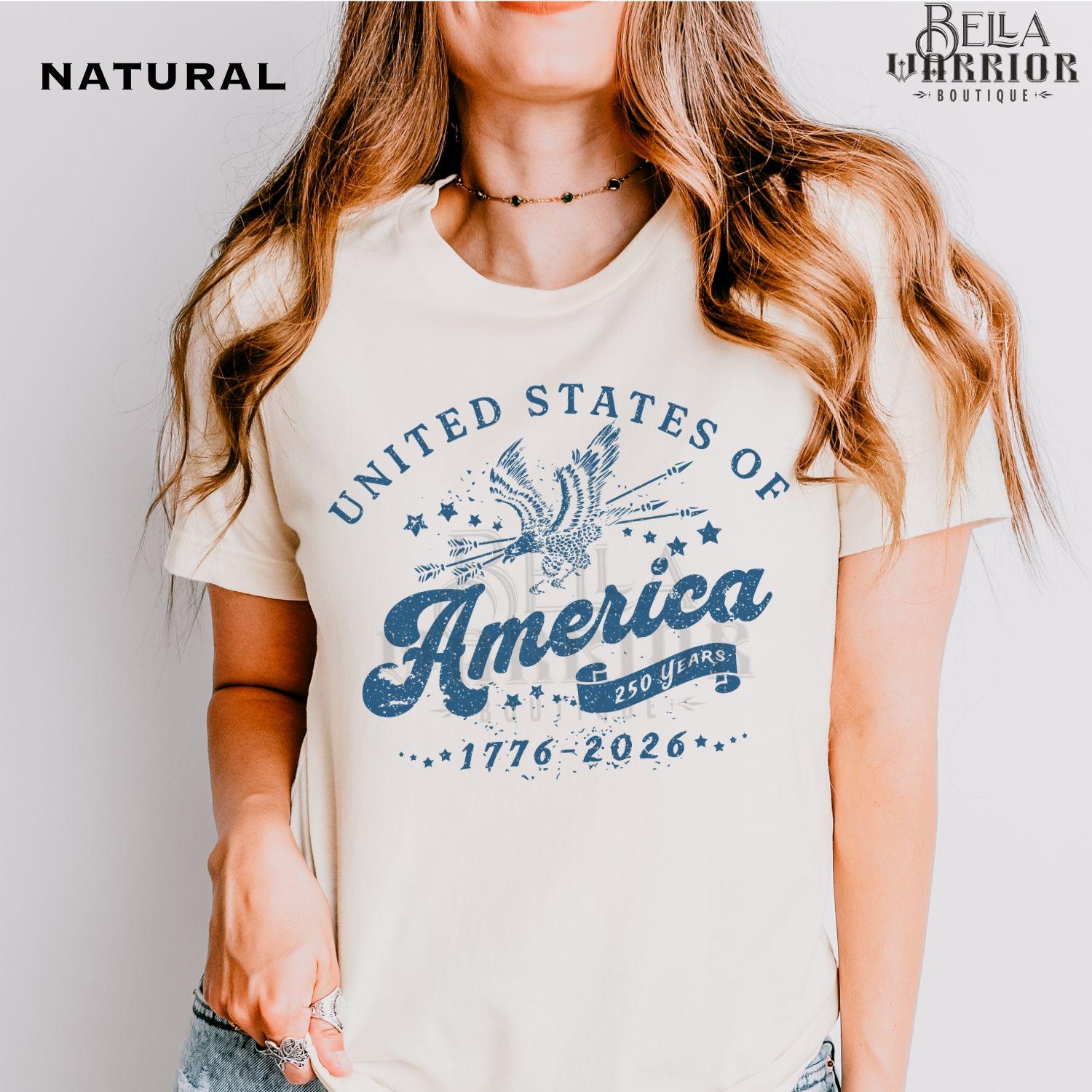 Semiquincentennial Usa 250th Anniversary Patriotic America Independence Day Retro 1776 Tee Retro 4th July (3)