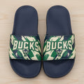 Milwaukee Bucks Slide Sandals – 2025 NBA Team Slippers for Basketball Fans