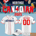 2025 Detroit Tigers Canadian Heritage night Jersey