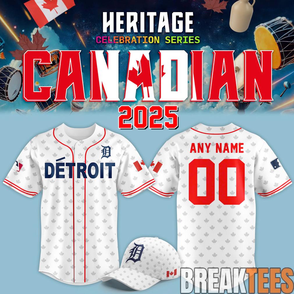 2025 Detroit Tigers Canadian Heritage night Jersey