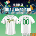 2025 Detroit Tigers Irish Heritage night Baseball Jersey