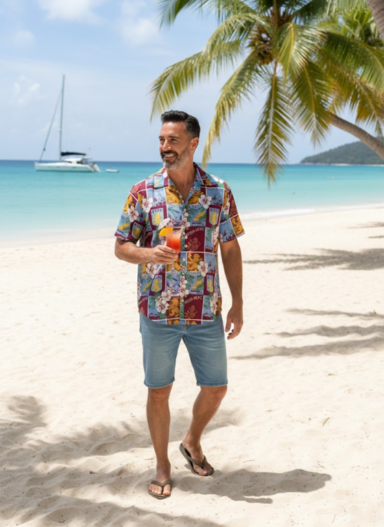 Aston Villa FC Hawaiian Shirt – Tropical Floral Club Crest Button-Up
