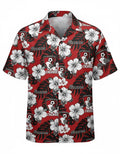 AFC Bournemouth Hawaiian Shirt – Red Hibiscus Floral Cherries Fan Shirt