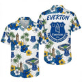 Everton FC Hawaiian Shirt – Tropical Floral Stadium Summer Aloha Shirt