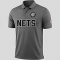 Men’s Brooklyn Nets Polo Shirt – Grey NBA Performance Fan Gear