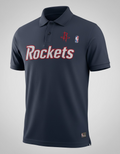 Houston Rockets Polo Shirt – Navy Blue Official NBA Fanatics Apparel