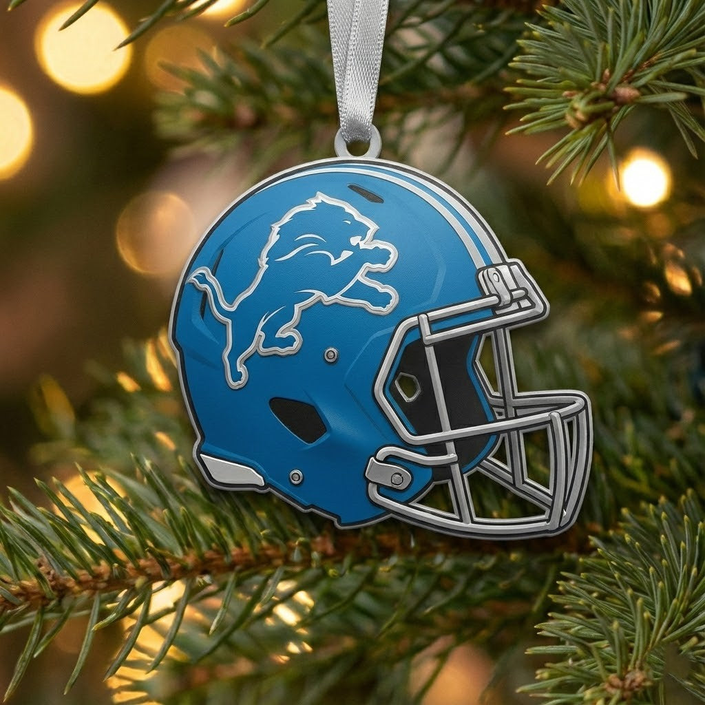 Detroit Lions Christmas Ornaments – Festive Holiday Decorations Set