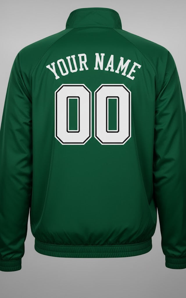 Boston Celtics Green Jacket – Lightweight Full-Zip Windbreaker for NBA Fans