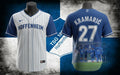 TSG 1899 Hoffenheim Baseball Jersey – Custom Andrej Kramarić #27 Pinstripe Fan Shirt