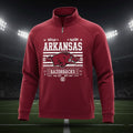 Arkansas Razorbacks Quarter Zip Pullover – Vintage Style SEC Football Fan Sweatshirt