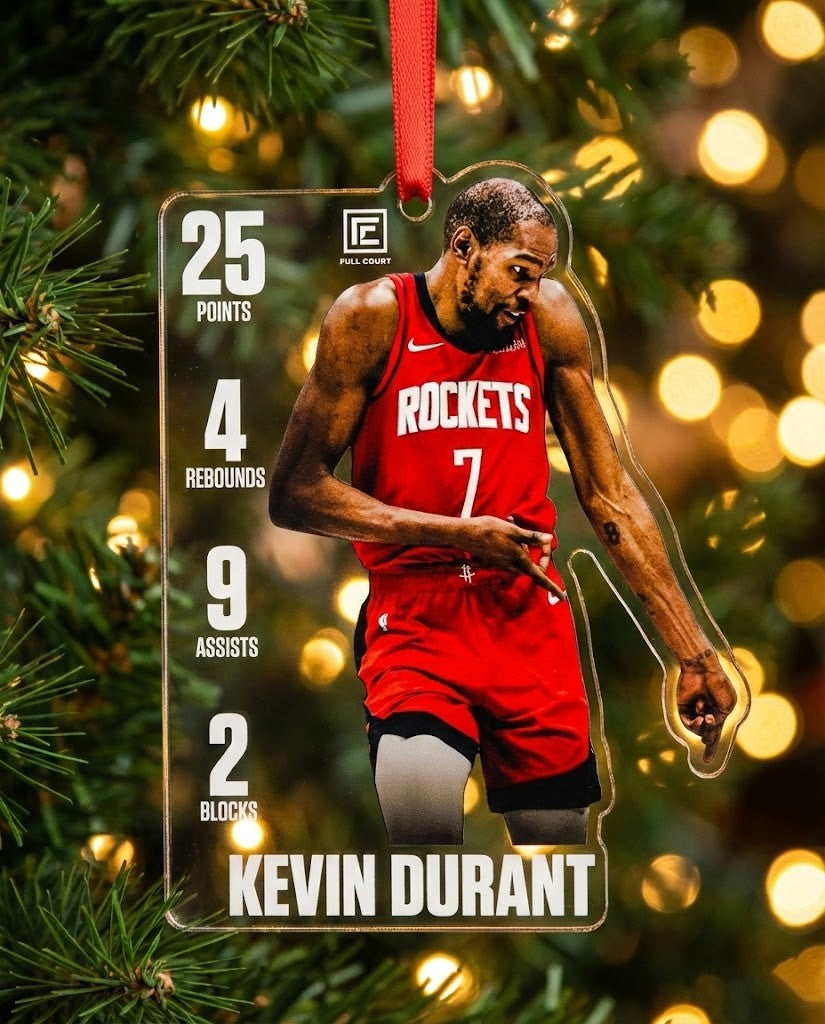 Kevin Durant Houston Rockets Ornament – NBA Player Decoration