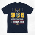 Nikola Jokic Historic Triple-Double T-Shirt – Denver Nuggets Graphic Tee