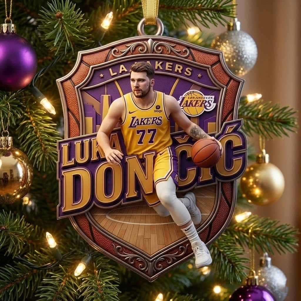 Luka Doncic Los Angeles Lakers Ornament – NBA Basketball Christmas Tree Decoration