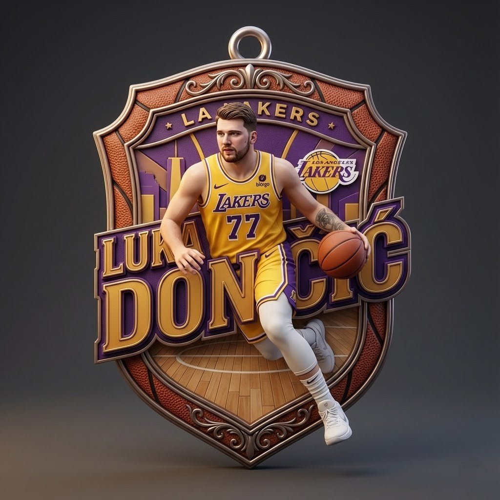 Luka Doncic Los Angeles Lakers Ornament – NBA Basketball Christmas Tree Decoration