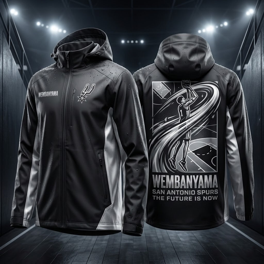 San Antonio Spurs Wembanyama Jacket – The Future Is Now Hooded Jacket