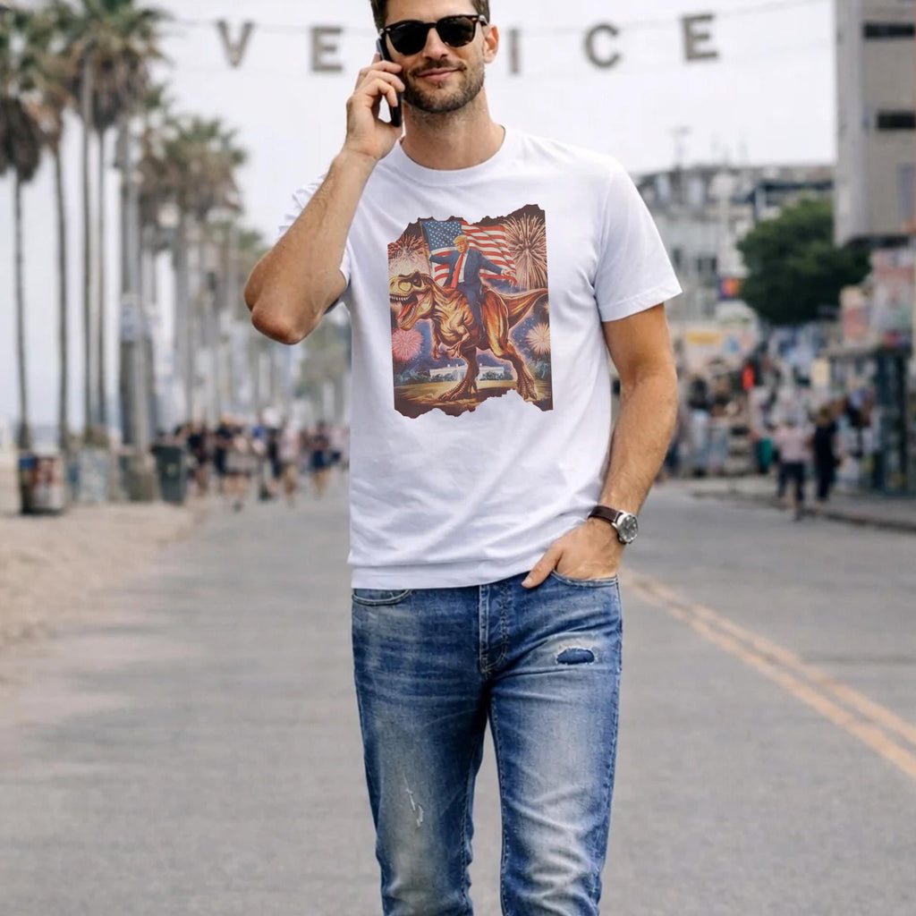 2026 4th Of July Trump T-Rex Dinosaur Shirt