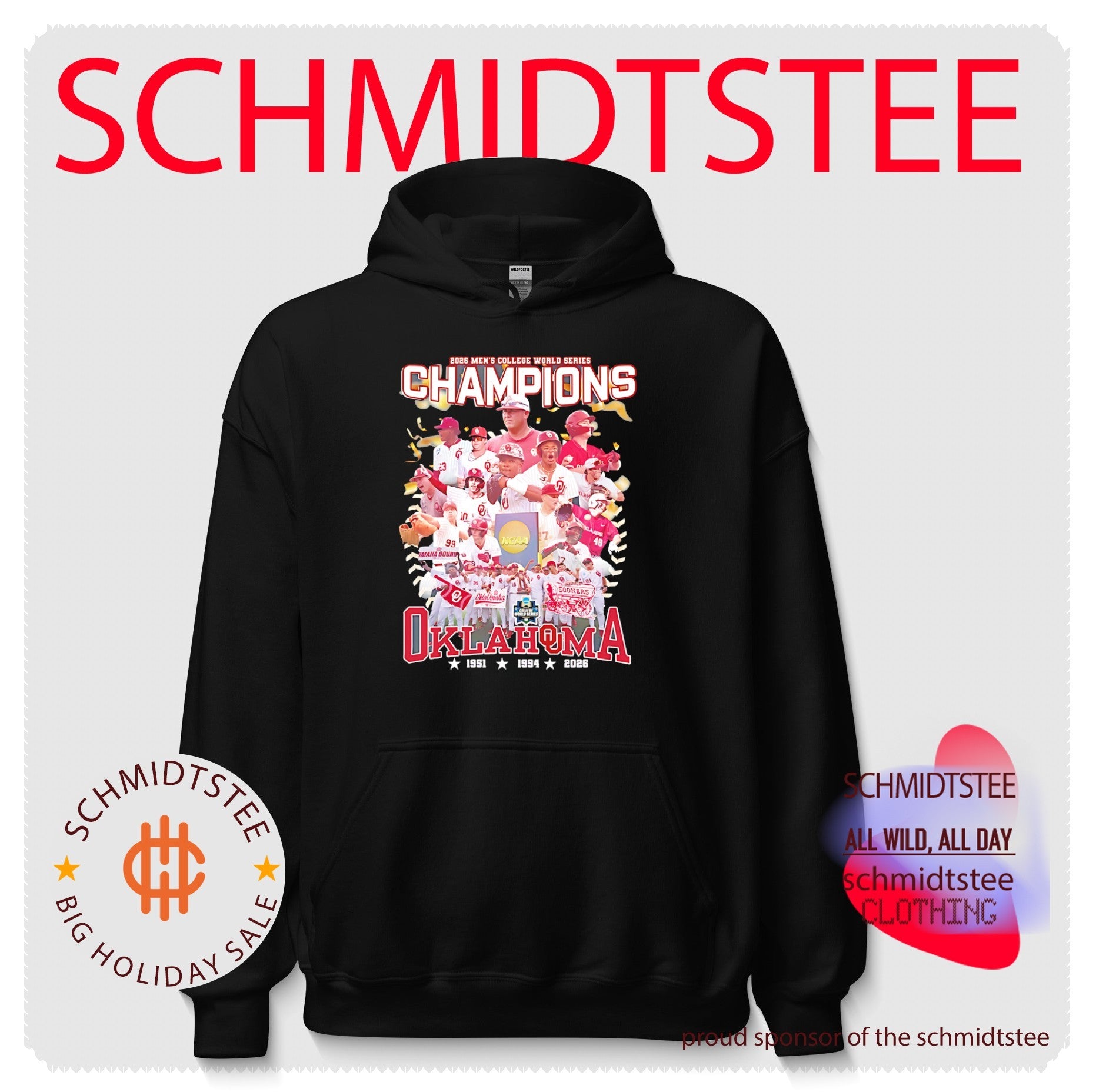 2026 Men’s college World Series Champions Oklahoma Sooners 1951 1994 2026 shirt