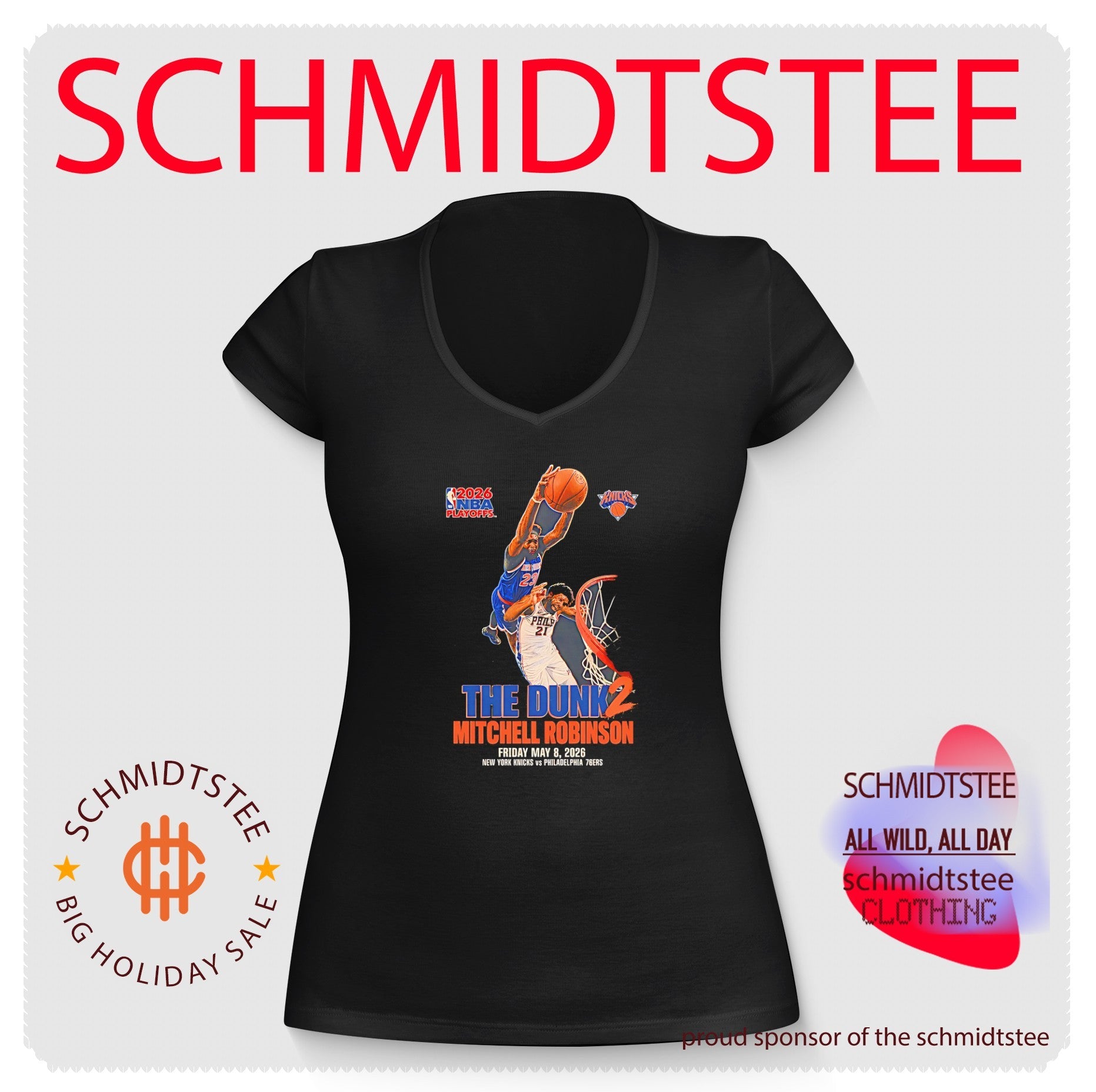 2026 NBA Playoffs NY Knicks The Dunk 2 Mitchel Robinson shirt