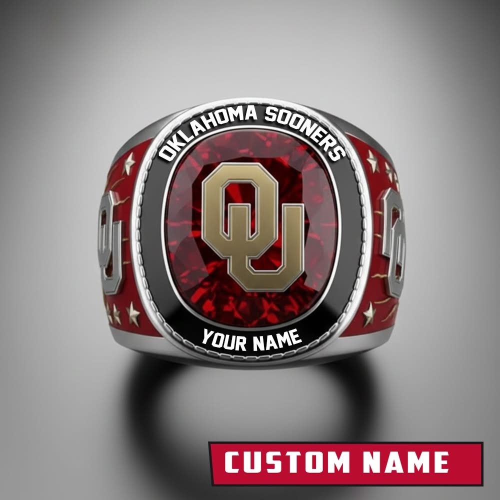 Oklahoma Sooners Custom Name Ring