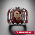 Oklahoma Sooners Custom Name Ring