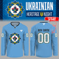 Winnipeg Jets Ukrainian Heritage Night Custom Hockey Jersey