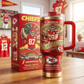 Kansas City Chiefs Travis Kelce 13,000 Receiving Yards Commemorative Tumbler