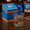 Oklahoma City Thunder 18th Anniversary Whiskey Glass