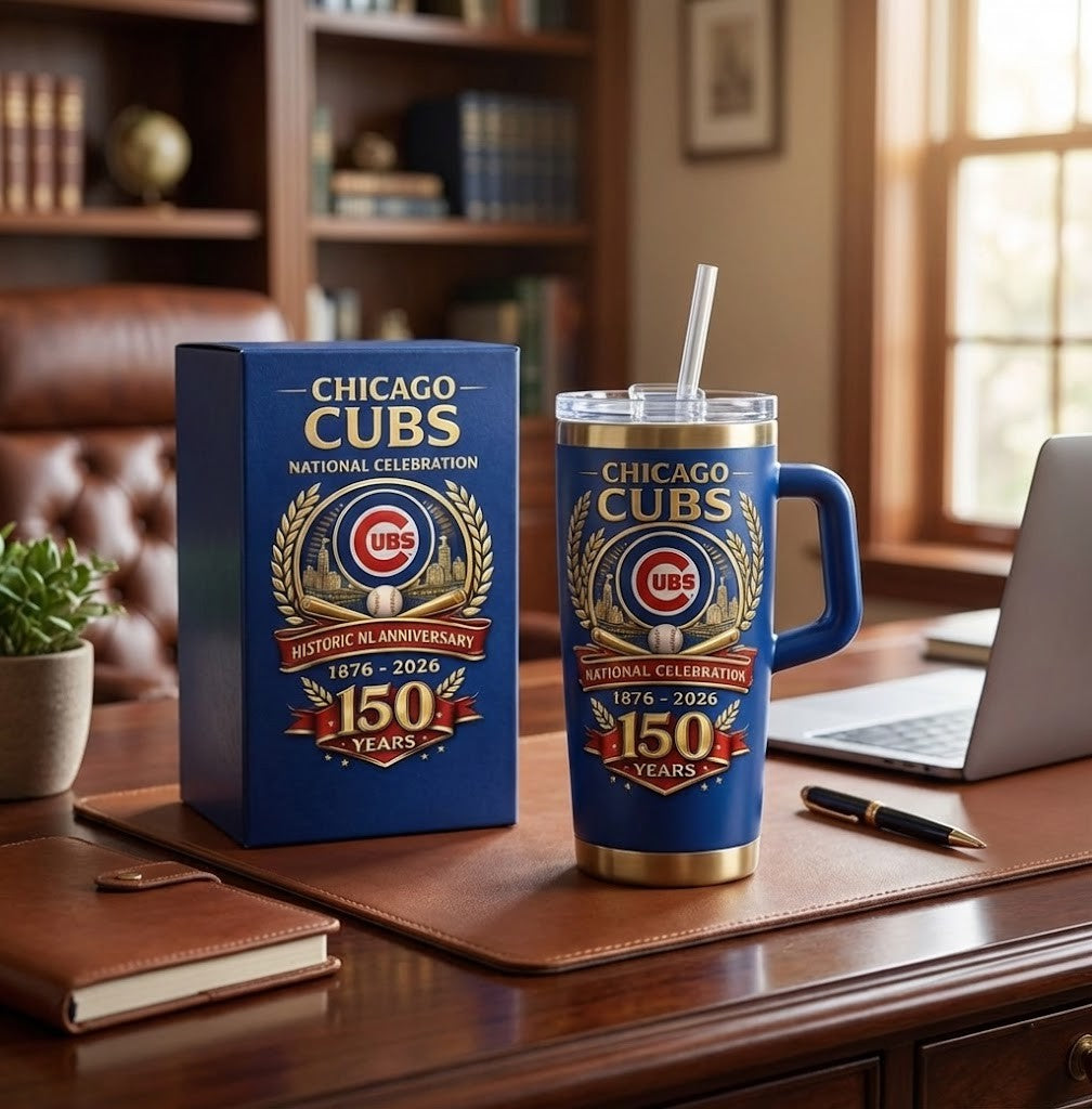 Chicago Cubs 150 Years Anniversary National Celebration Handled Tumbler