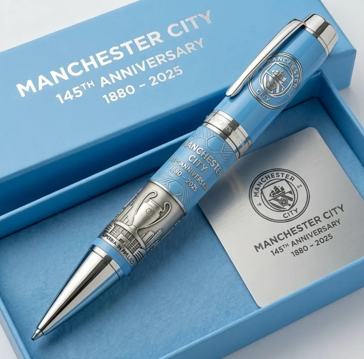 Manchester City 145th Anniversary 1880 – 2025 Pen