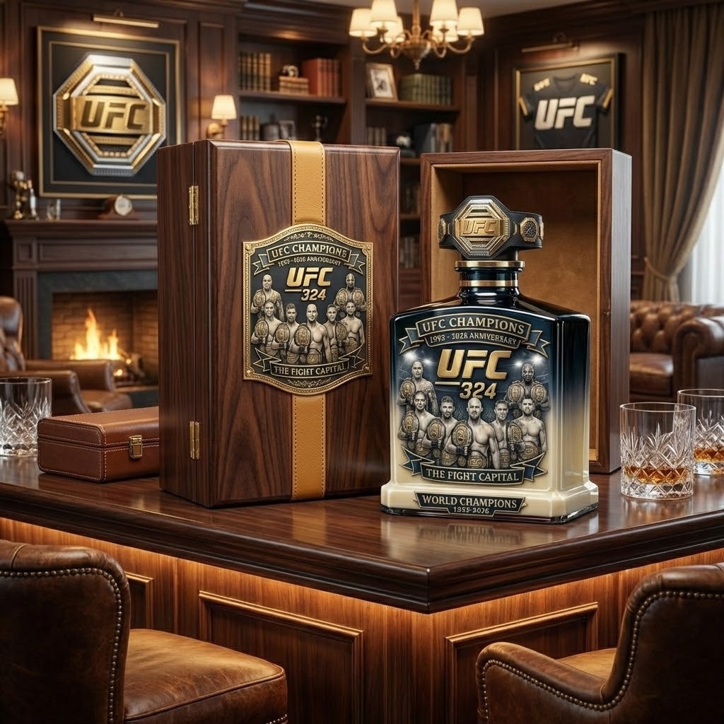 UFC Champions 324 1993-2026 Anniversary The Fight Capital Perfume Bottle