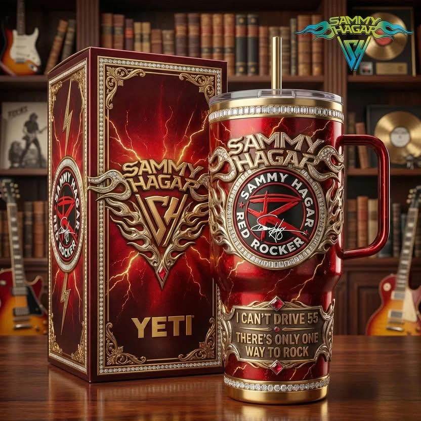 Sammy Hagar Red Rocker I Can’t Drive 55 There’s Only One Way To Rock Tumbler