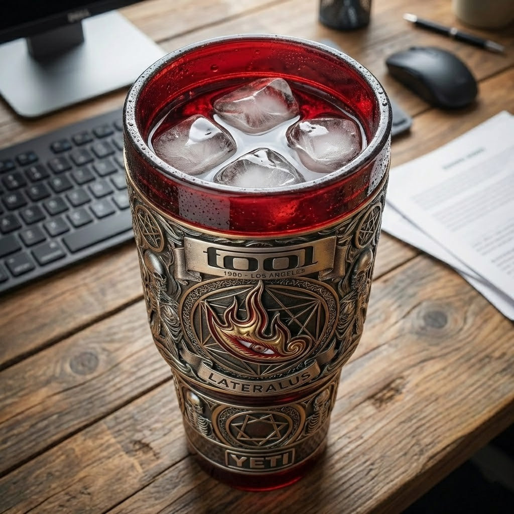 Tool Lateralus Flaming Eye YETI Tumbler