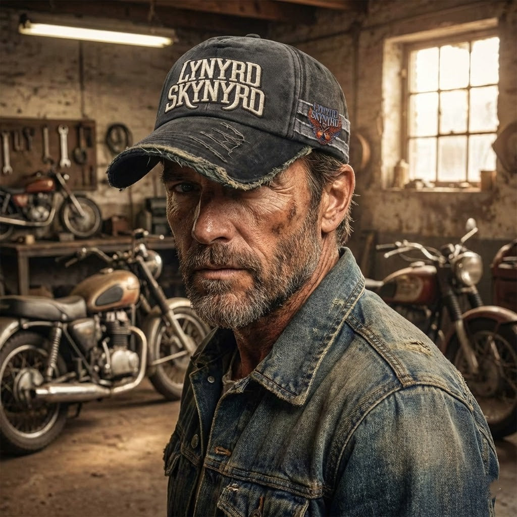 Lynyrd Skynyrd Distressed Baseball Cap