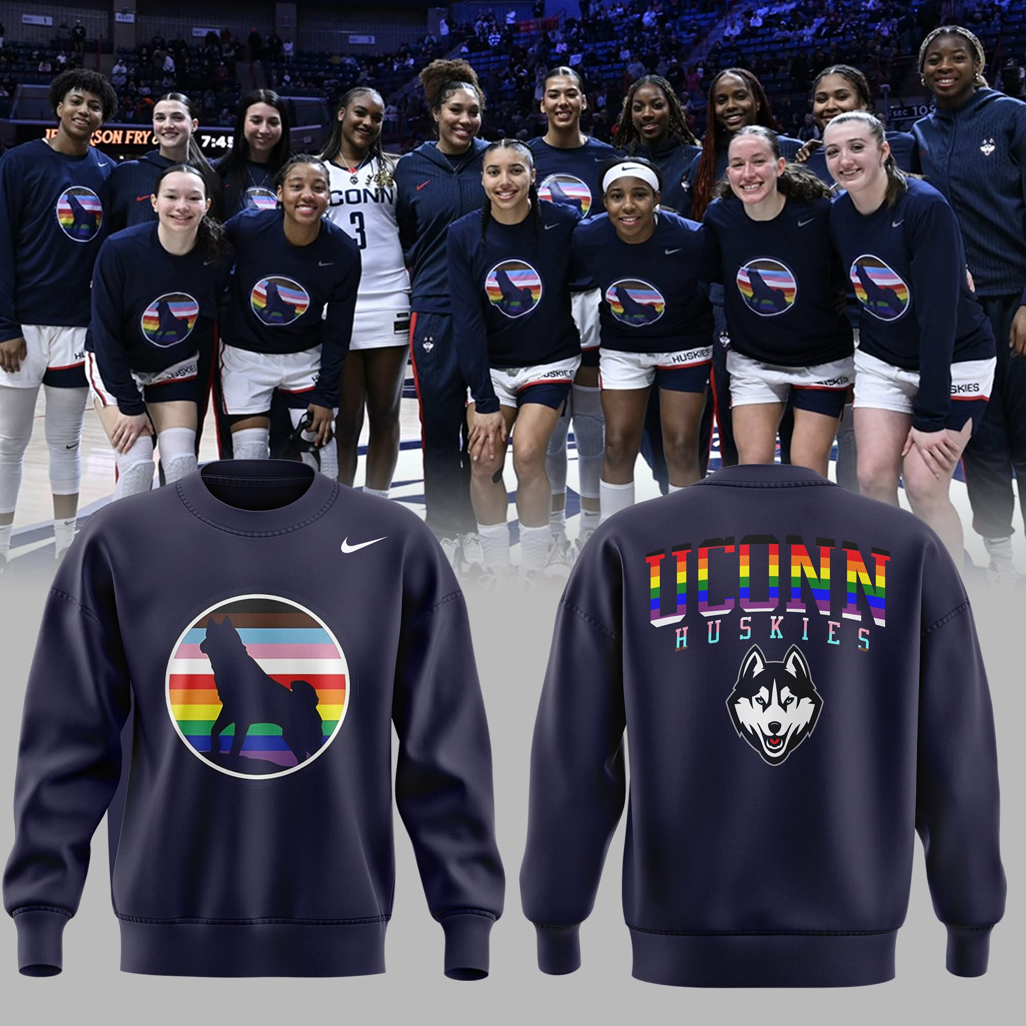 UConn Huskies Pride Sweatshirt