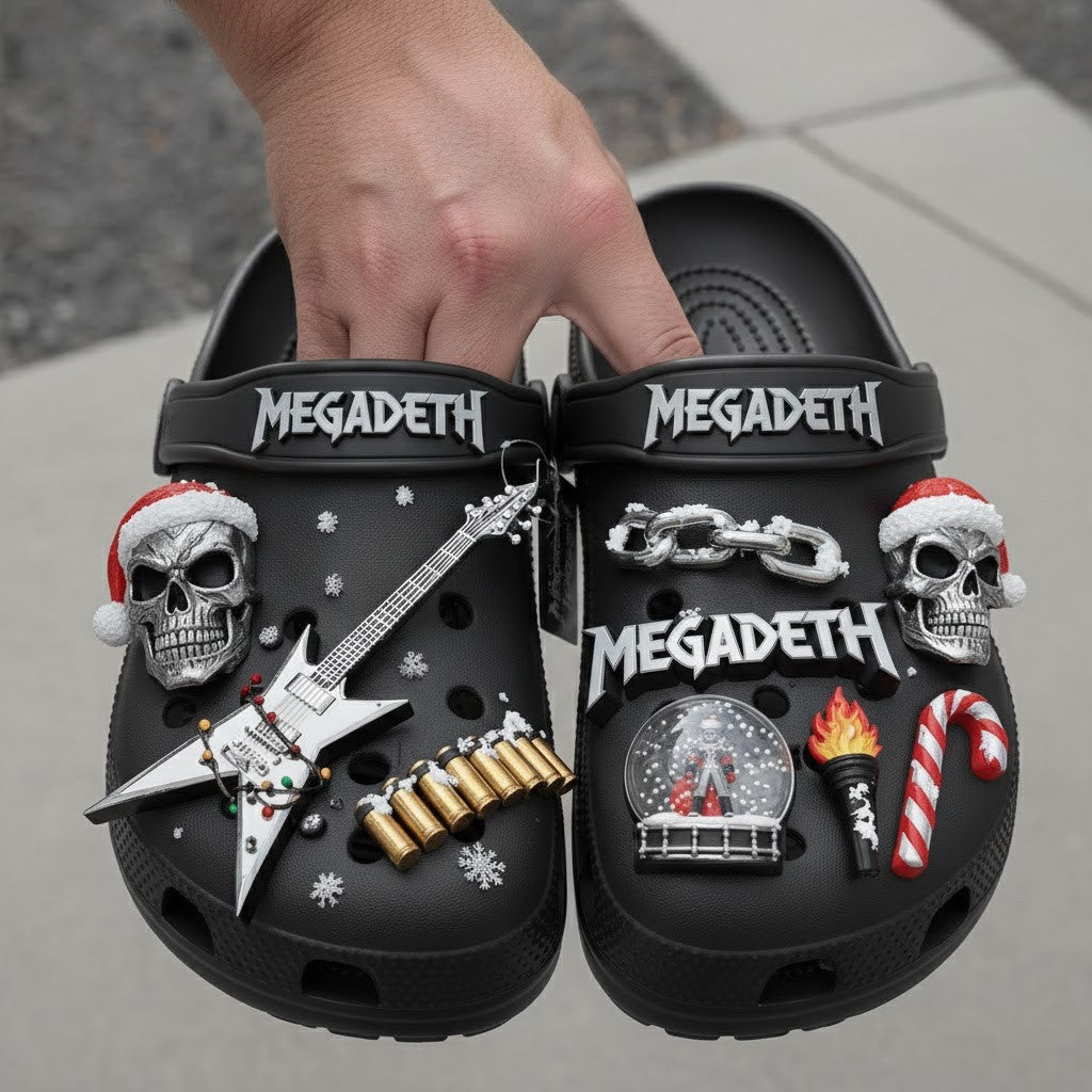 Megadeth Crocs With Charms