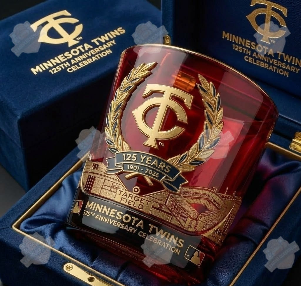 Minnesota Twins 125th Anniversary 1901-2026 Whiskey Glass