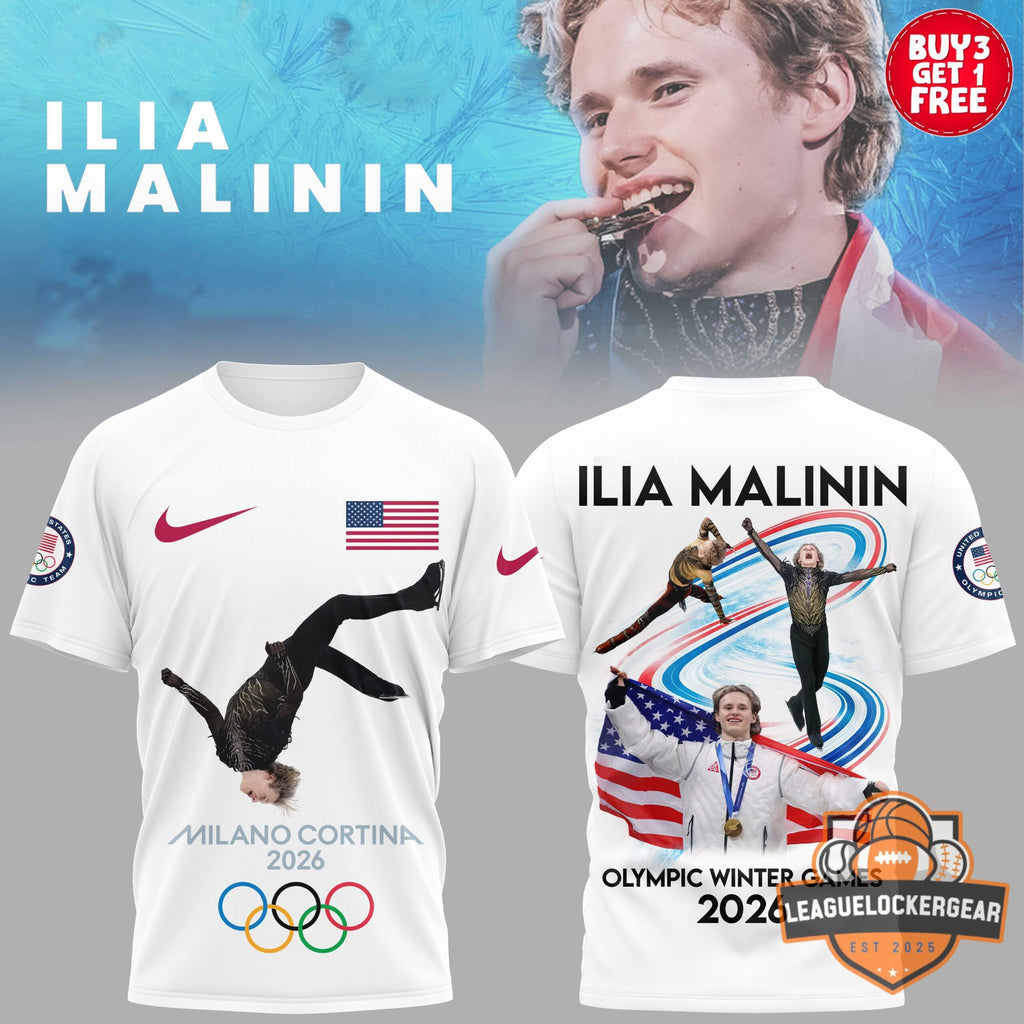 Ilia Malinin Milano Cortina 2026 Olympic Winter Games T-Shirt
