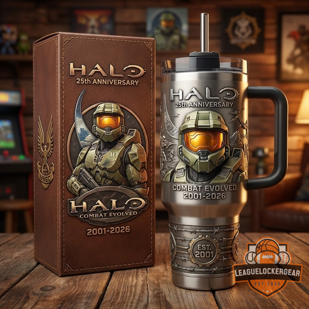 Halo 25th Anniversary Combat Evolved 2001-2026 Tumbler With Handle