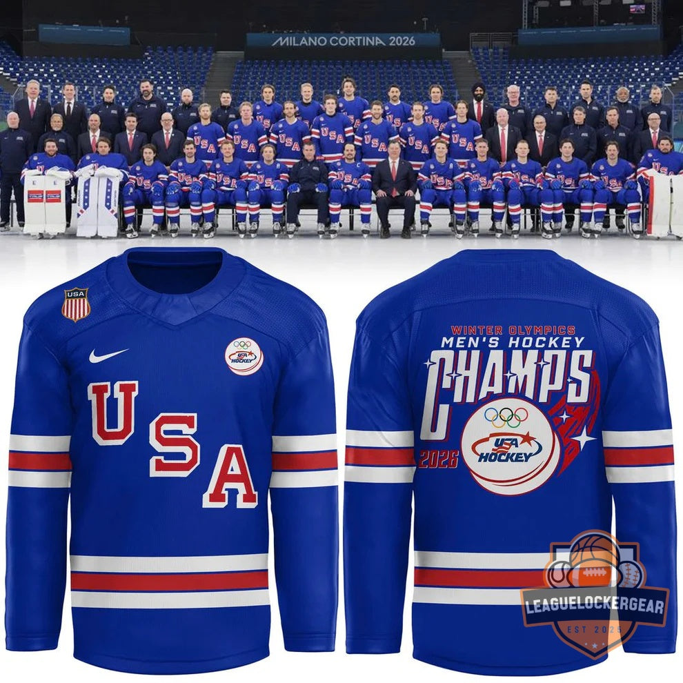 Team USA Hockey 2026 Winter Olympics Men’s Champs Hockey Jersey