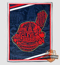 Cleveland Indians 1948 Champions Cityscape Blanket