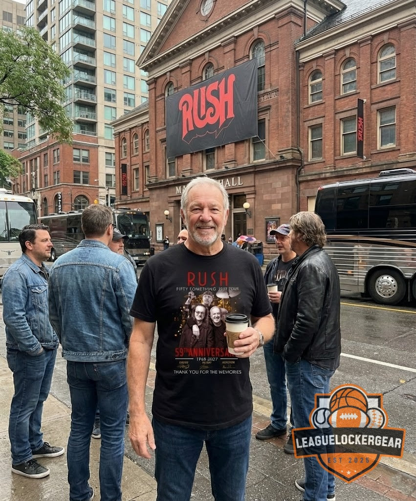 Rush 59th Anniversary 1968-2027 Fifty Something 2027 Tour Signatures T-Shirt