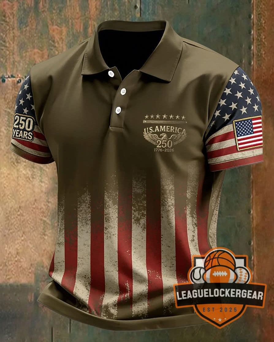U.S. America 250th Anniversary 1776-2026 Polo Shirt