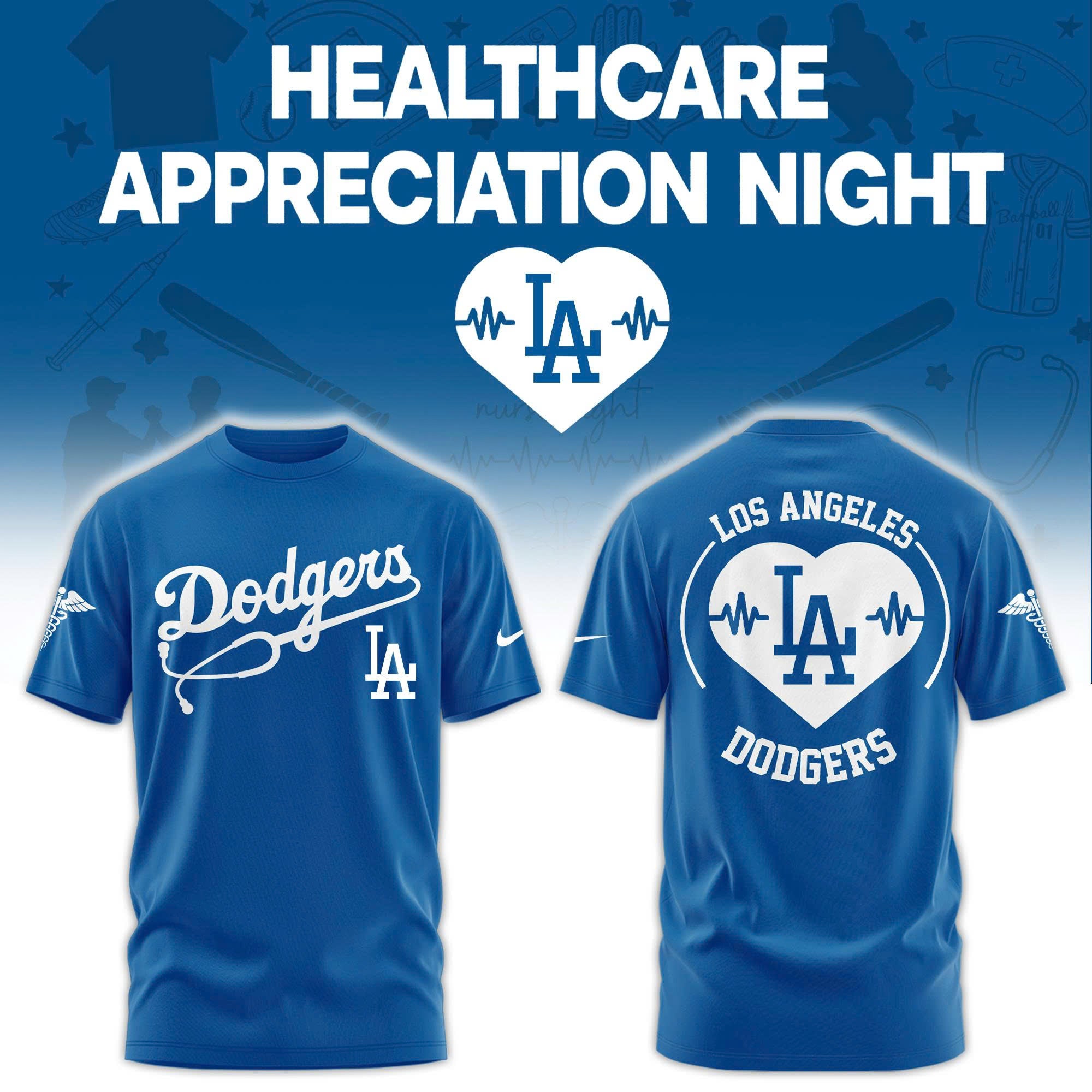 Los Angeles Dodgers Healthcare Appreciation Night T-Shirt