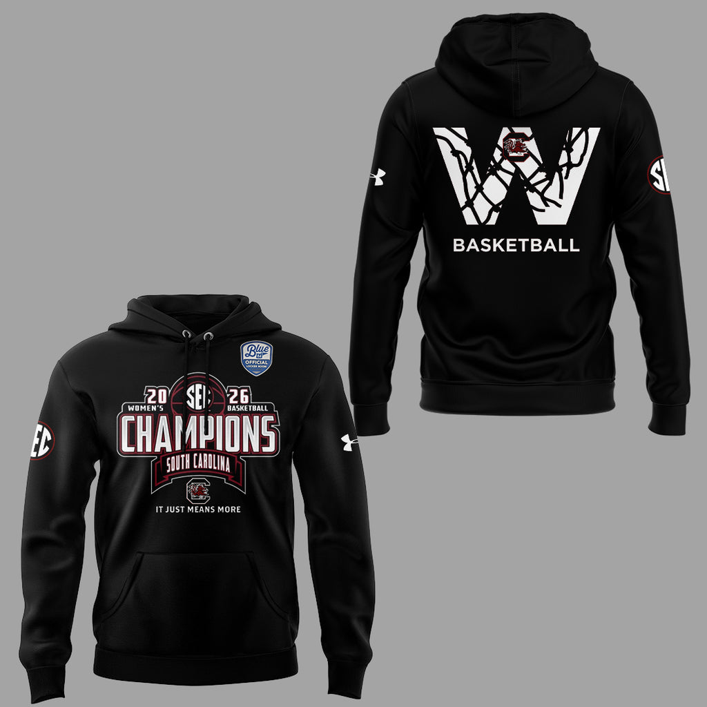 South Carolina Gamecocks 2026 SEC Women’s Basketball Champions Hoodie